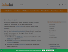 Tablet Screenshot of broker-test.de